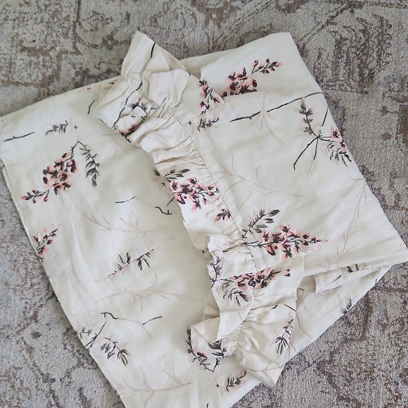 Rebecca Taylor Ivie Linen Off-Shoulder Embroidered Dress - Picture 4 of 5